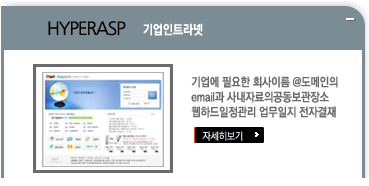 HyperASP 그룹웨어 화면 예시